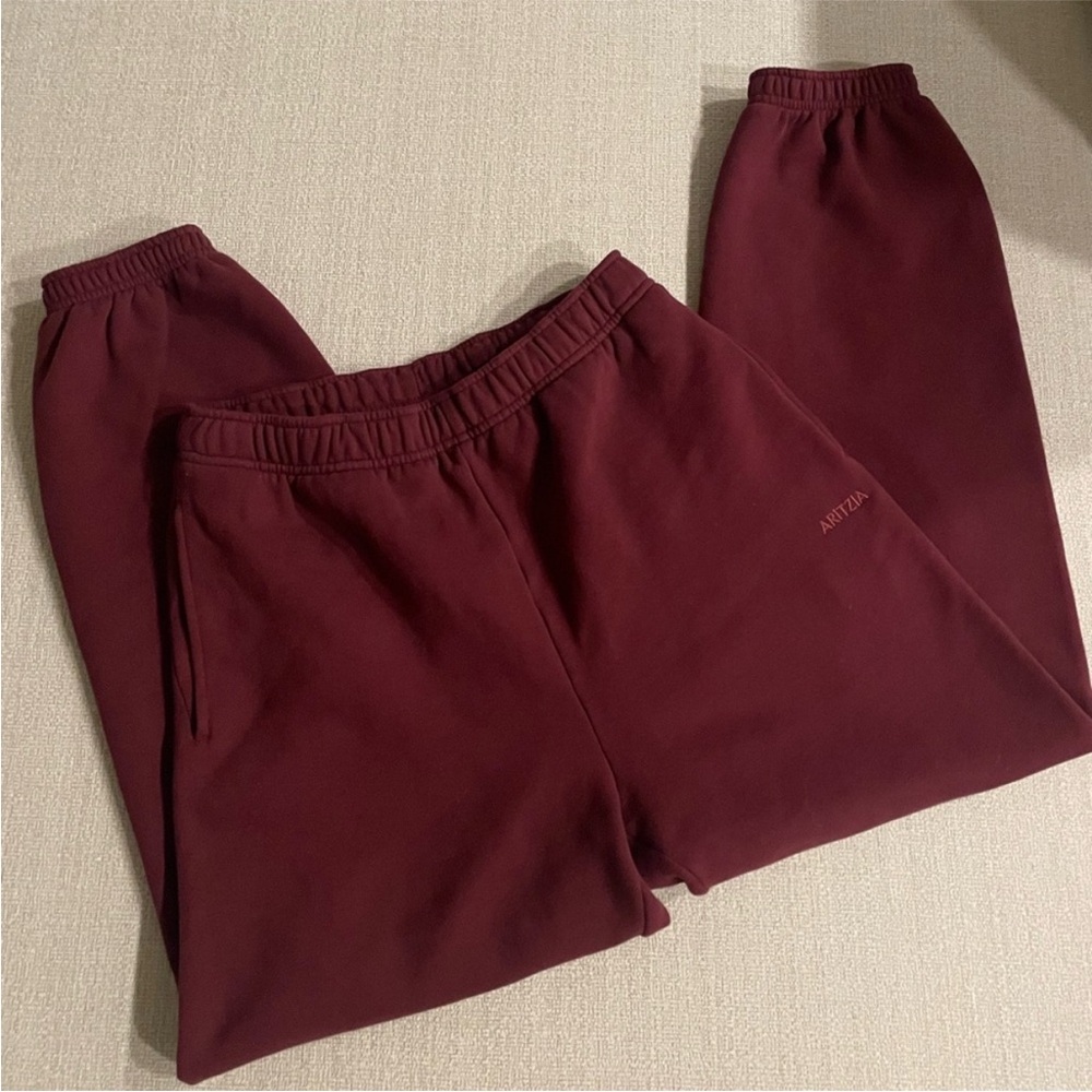 Aritzia Maroon Mega Sweatpants